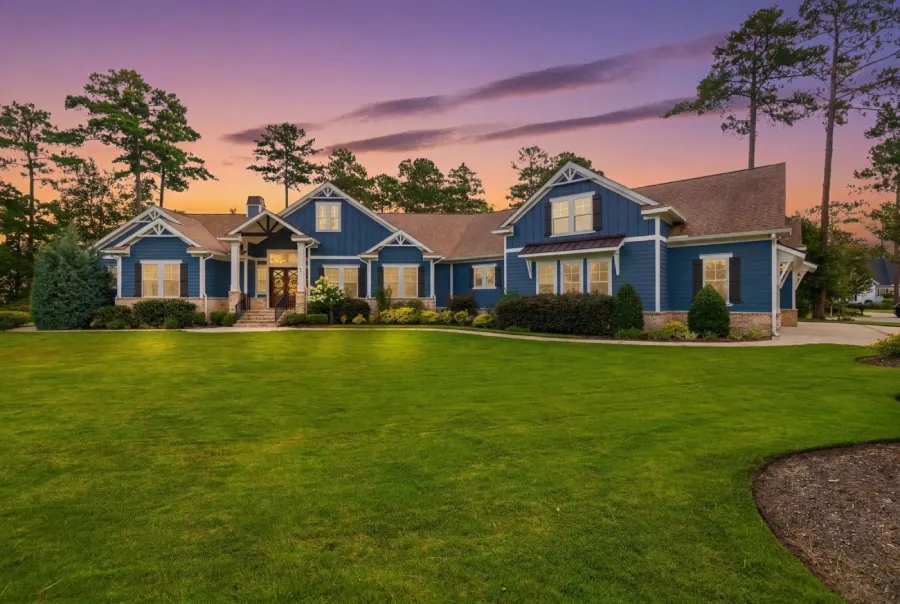 Blue craftsman · exterior