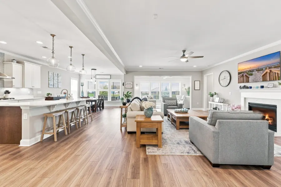 Open-concept living area